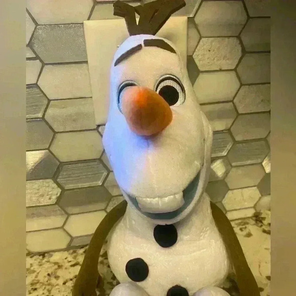 Disney Frozen Olaf Plush Snowman white Stuffed Animal Toy Christmas - Picture 2 of 5